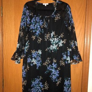 Irvine Floral Marybelle Dress Dia Box Blue Size 2X